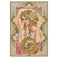 Astrological oracle cards