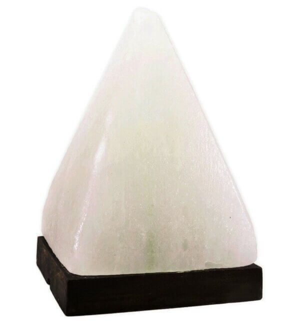 Lampada PIRAMIDE di sale bianco